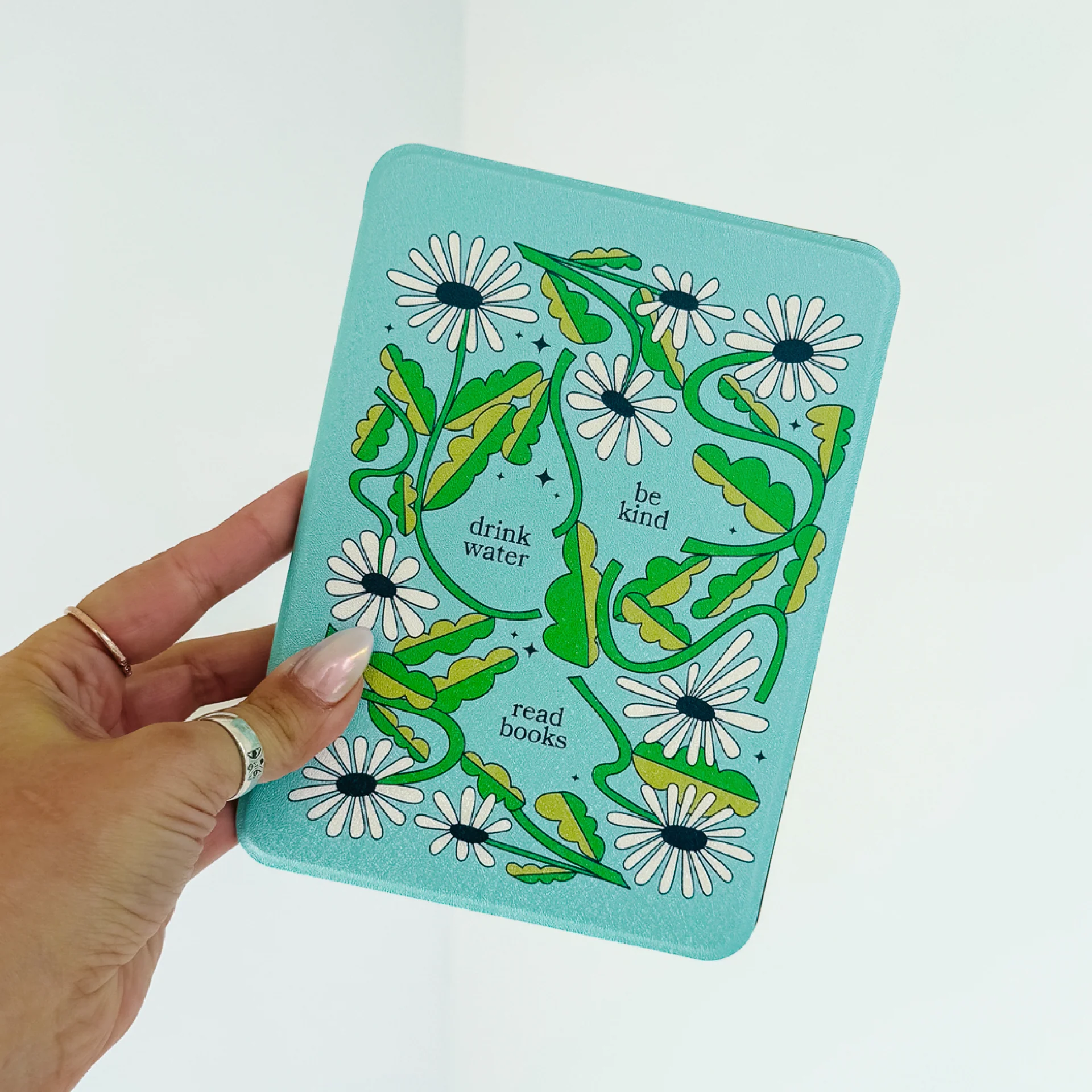 Be Kind, Drink Water, Read Books • Kindle Case - Image 3